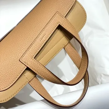 Hermes Halzan 25 Bag in Chai Clemence Leather