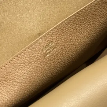 Hermes Halzan 25 Bag in Chai Clemence Leather