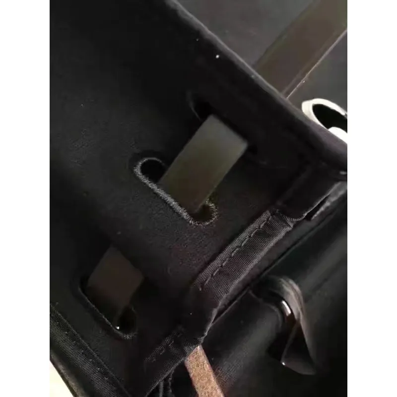 Hermes Herbag Zip PM 31cm Bag In Black Canvas