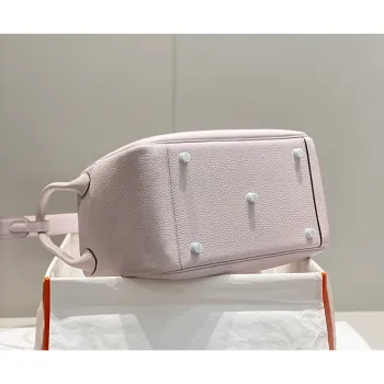 Hermes Lindy 30cm Bag In Mauve Pale Clemence Leather PHW