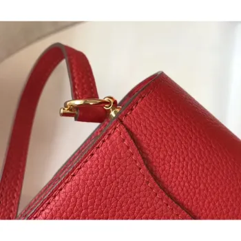 Hermes Mini Sac Roulis 18cm Bag In Red Evercolor Calfskin
