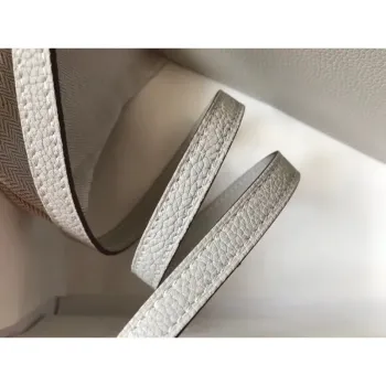 Hermes Mini Sac Roulis 18cm Bag In Pearl Grey Evercolor Calfskin