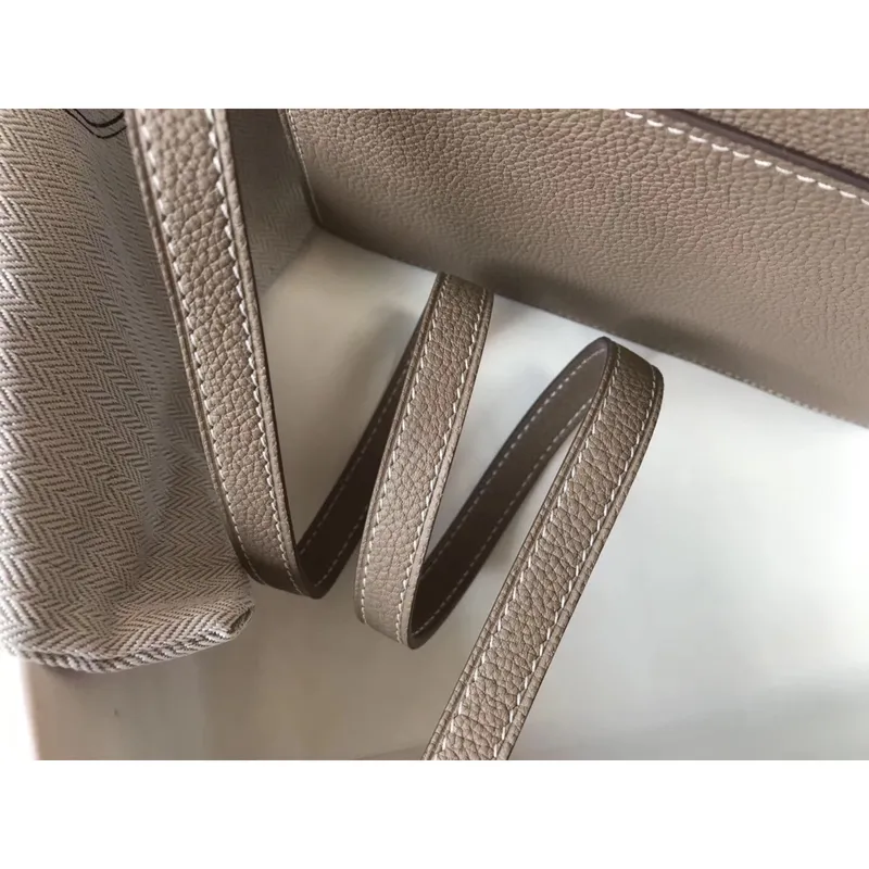 Hermes Mini Sac Roulis 18cm Bag In Grey Evercolor Calfskin