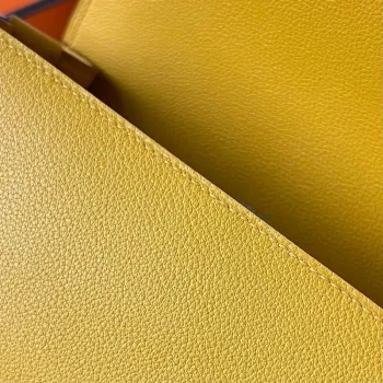 Hermes Roulis Mini 18 Bag in Jaune Ambre Evercolor Calfskin