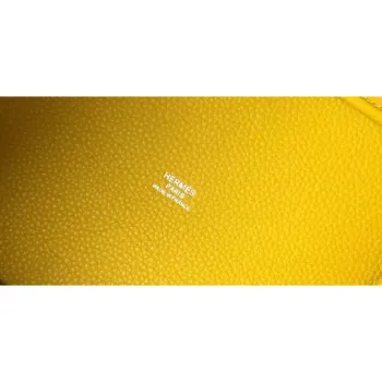 Hermes Picotin Lock 18 Bag In Yellow Clemence Leather