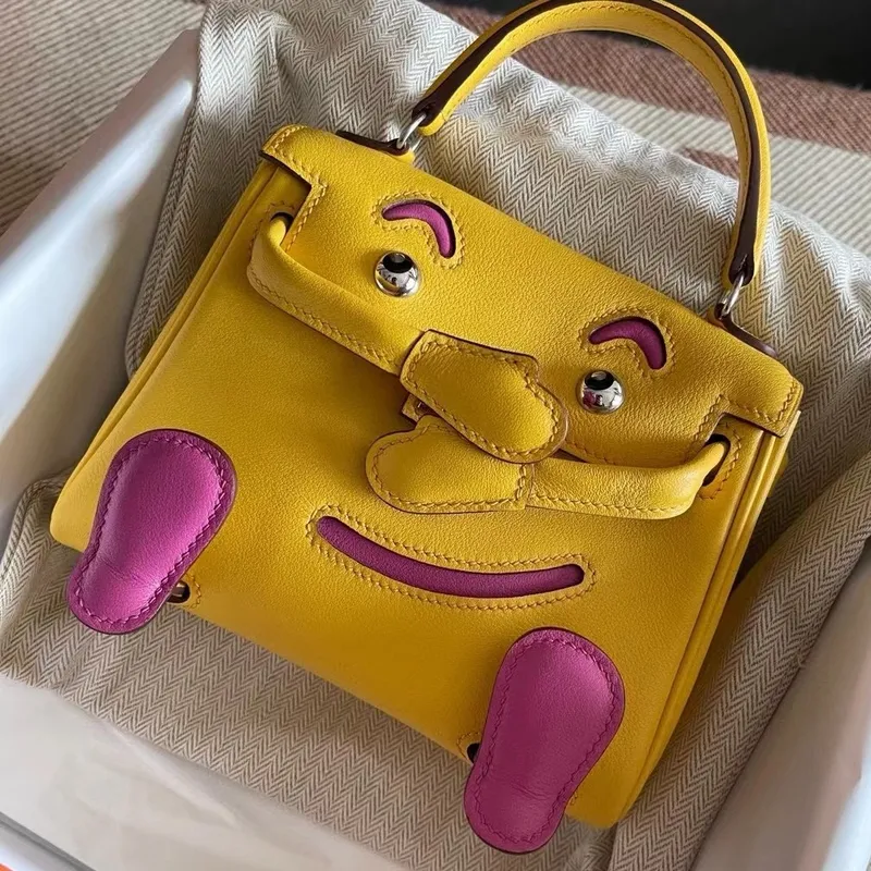 Kelly Doll Quelle Idole Bag in Jaune Ambre Swift Calfskin