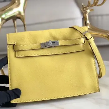 Hermes Jaune Swift Kelly Danse Bag — Refined Craftsmanship Meets Modern Wearability