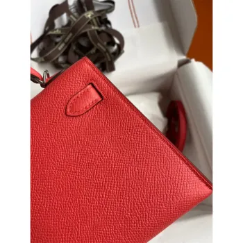 Kelly Mini II Sellier Handmade Bag In Piment Epsom Calfskin