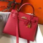 Kelly 25cm Sellier Bag In Red Epsom Leather