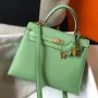 Hermes Vert Criquet Epsom Kelly 28cm Sellier Bag GHW