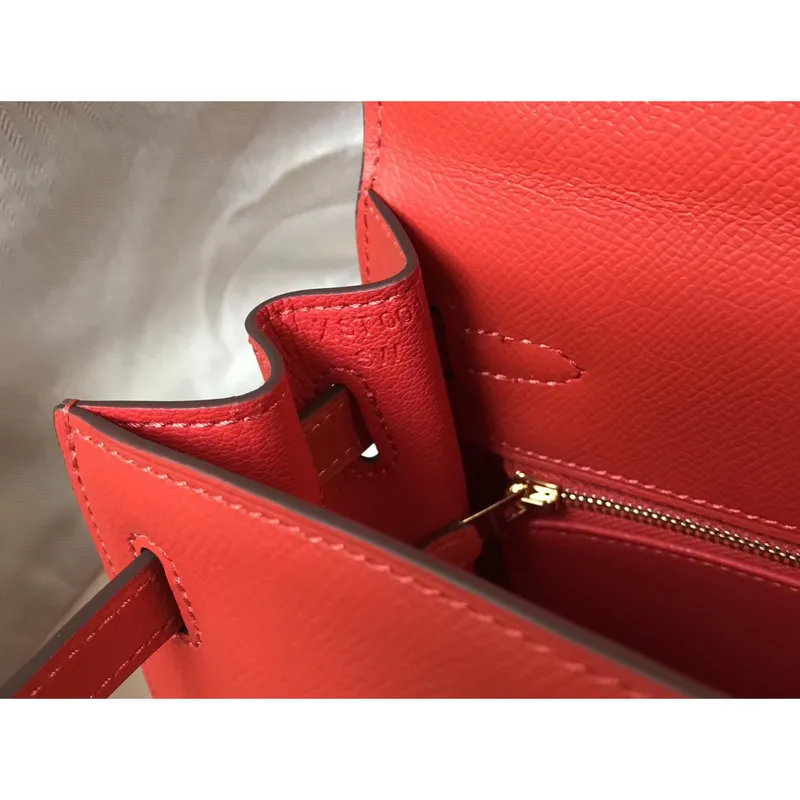 Kelly 25cm Sellier Bag In Piment Epsom Leather