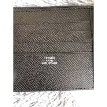 Hermes Black MC2 Copernic Compact Wallet