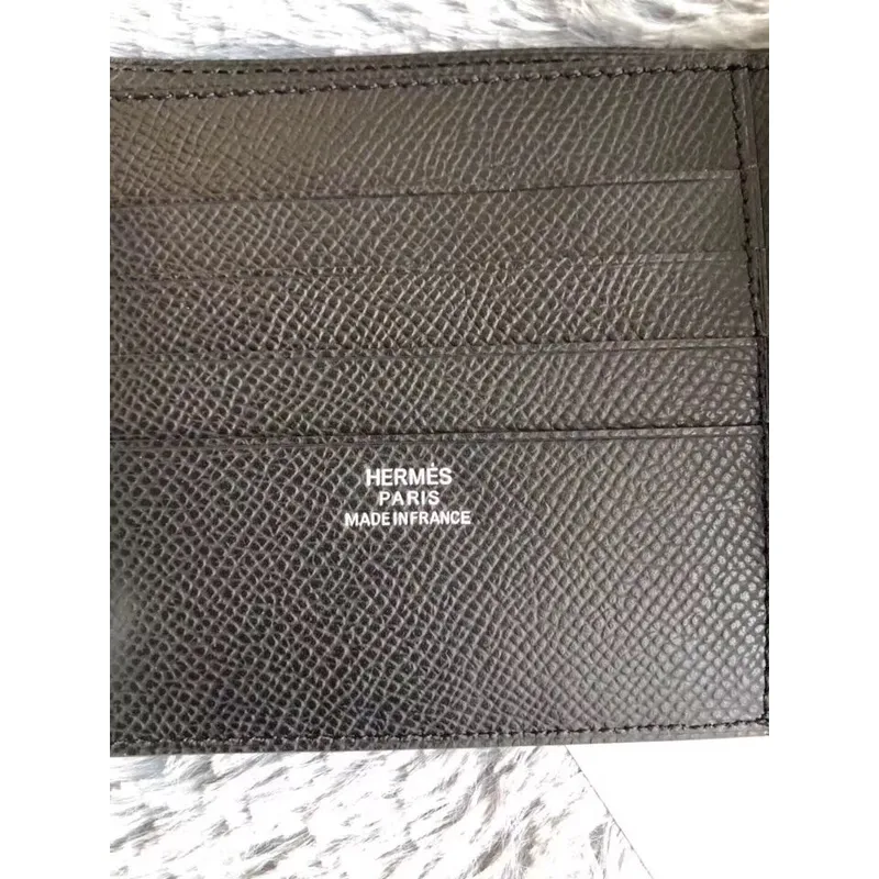 Hermes Black MC2 Copernic Compact Wallet