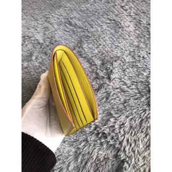 Hermes Yellow MC2 Copernic Compact Wallet