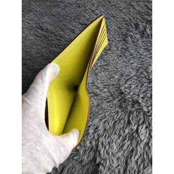 Hermes Yellow MC2 Copernic Compact Wallet