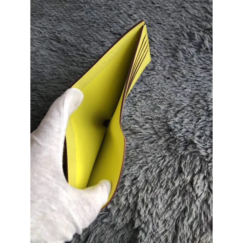 Hermes Yellow MC2 Copernic Compact Wallet