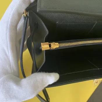 Kelly Classique To Go Wallet In Black Epsom Calfskin