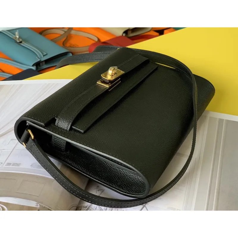 Kelly Classique To Go Wallet In Black Epsom Calfskin