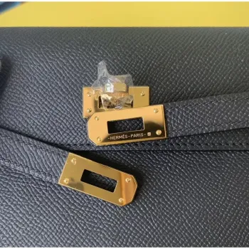 Kelly Classique To Go Wallet In Black Epsom Calfskin