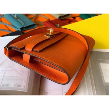 Kelly Classique To Go Wallet In Orange Epsom Calfskin