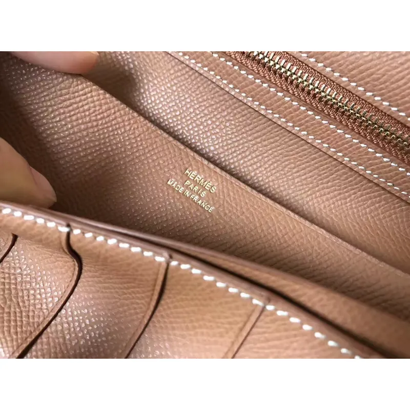 Hermes Brown Epsom Bearn Gusset Wallet