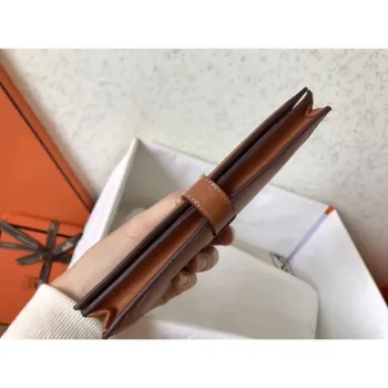 Hermes Gold Swift Bearn Gusset Wallet