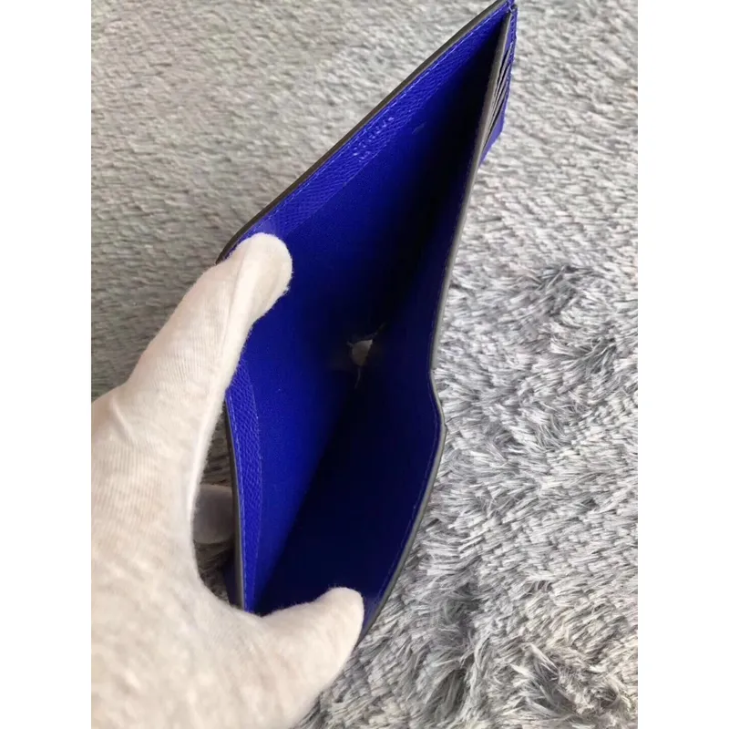 Hermes Blue Electric MC2 Copernic Compact Wallet