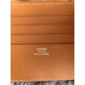 Hermes Brown MC2 Copernic Compact Wallet