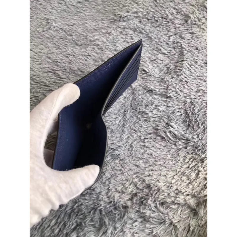 Hermes Dark Blue MC2 Copernic Compact Wallet