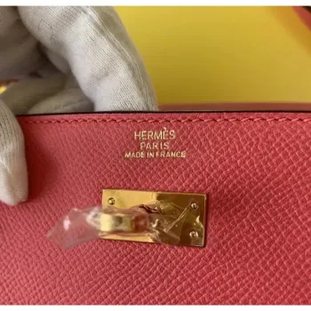 Kelly Classique To Go Wallet In Rose Lipstick Epsom Calfskin