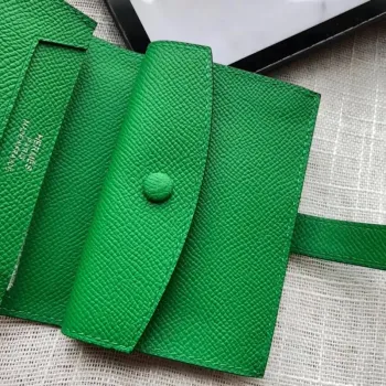 Hermes Bearn Mini Wallet In Bamboo Epsom Leather
