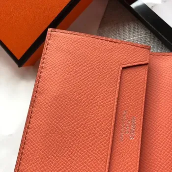Hermes Bearn Mini Wallet In Crevette Epsom Leather