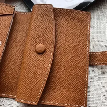 Hermes Bearn Mini Wallet In Gold  Epsom Leather