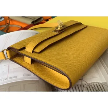 Kelly Classique To Go Wallet In Yellow Epsom Calfskin