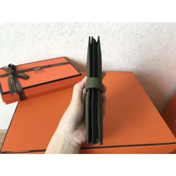 Hermes Canopee Clemence Bearn Gusset Wallet