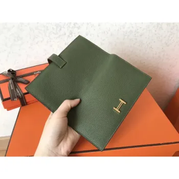 Hermes Canopee Clemence Bearn Gusset Wallet