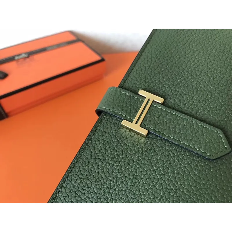 Hermes Canopee Clemence Bearn Gusset Wallet