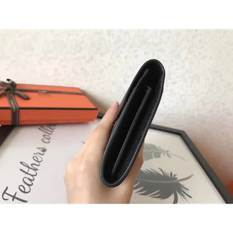 Hermes Black Swift Constance Long Wallet