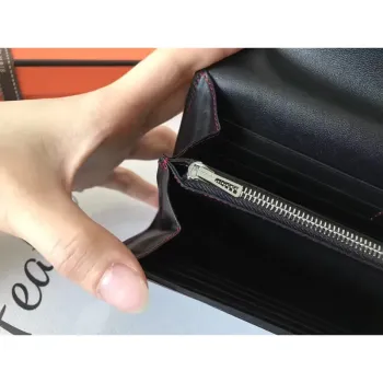 Hermes Black Swift Constance Long Wallet