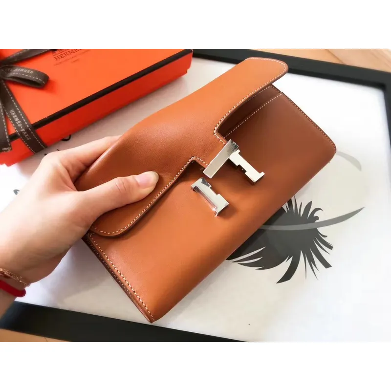 Hermes Gold Swift Constance Long Wallet