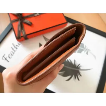 Hermes Gold Swift Constance Long Wallet