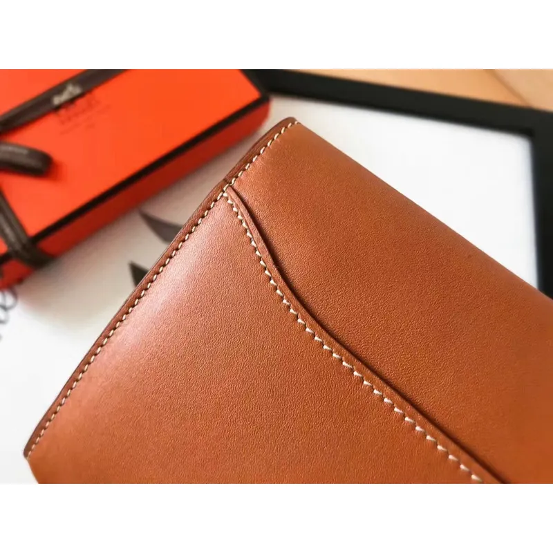 Hermes Gold Swift Constance Long Wallet