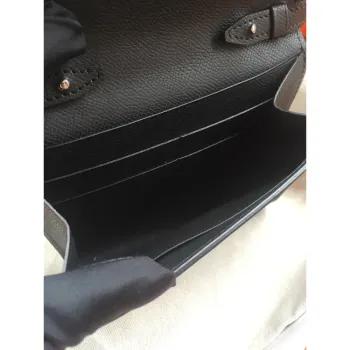 Hermes Black Clic 16 Wallet With Strap