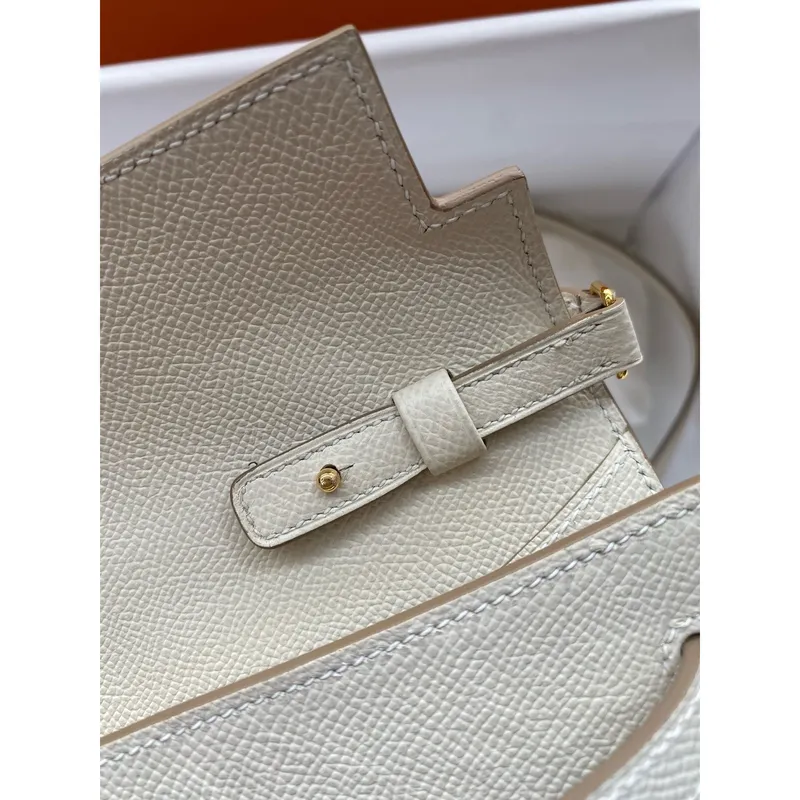 Kelly Classique To Go Wallet in Craie Epsom Calfskin