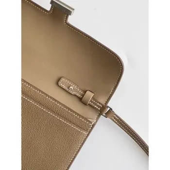Hermes Constance To Go Wallet in Taupe Epsom Calfskin