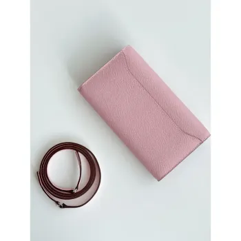 Hermes Constance To Go Wallet in Pink Epsom Calfskin