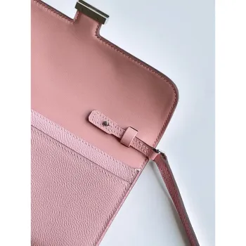 Hermes Constance To Go Wallet in Pink Epsom Calfskin
