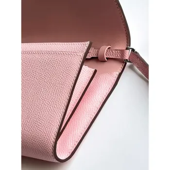 Hermes Constance To Go Wallet in Pink Epsom Calfskin