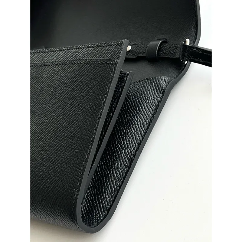 Hermes Constance To Go Wallet in Black Epsom Calfskin