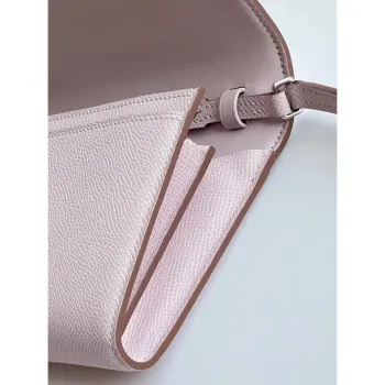 Hermes Constance To Go Wallet in Mauve Pale Epsom Calfskin